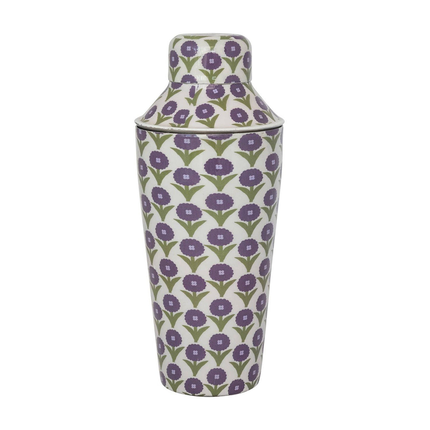 Enameled Metal Cocktail Shaker