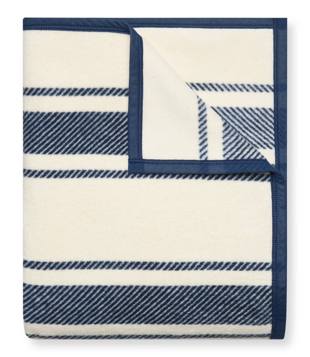 Dockside Stripe Navy Blanket: Original
