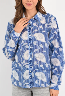 Lily Shirt in Indigo Island