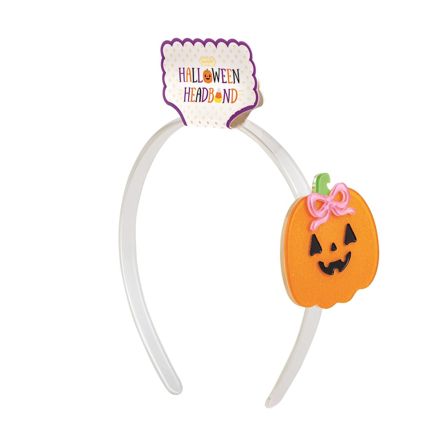 Jack O Lantern Halloween Acrylic Headband