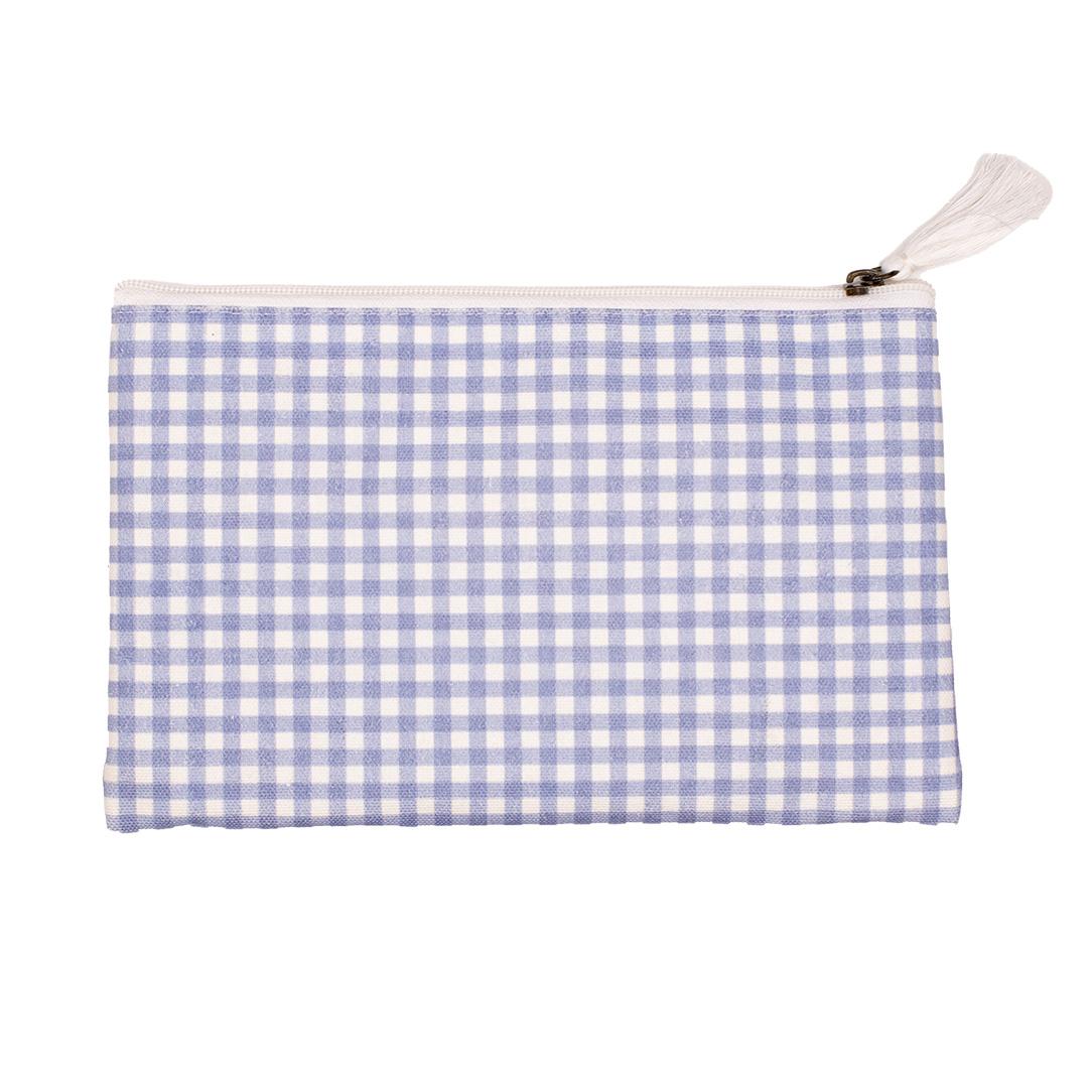 Gingham Cosmetic Bag