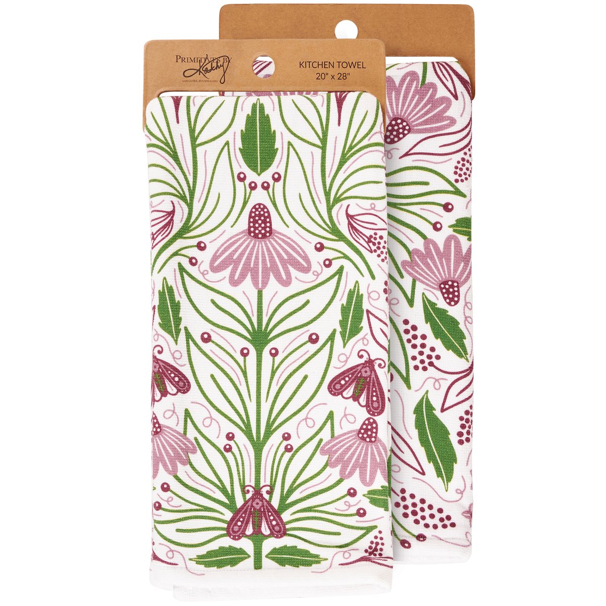 Purple Floral Kitchen Towel