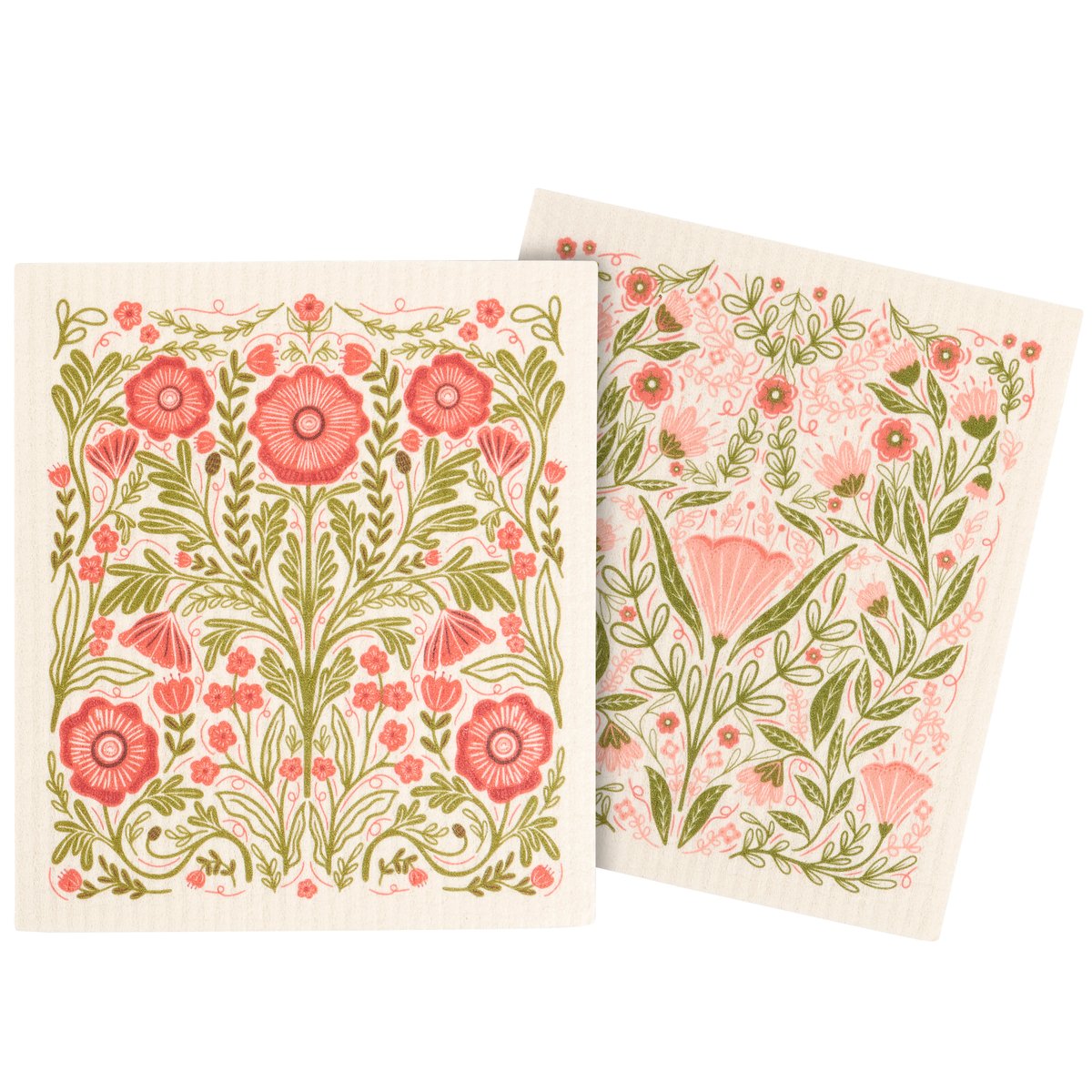 Botanical Swedish Dishcloth Set