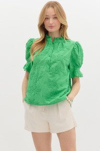 Ellen Green 3/4 Sleeve Top sleeve top L