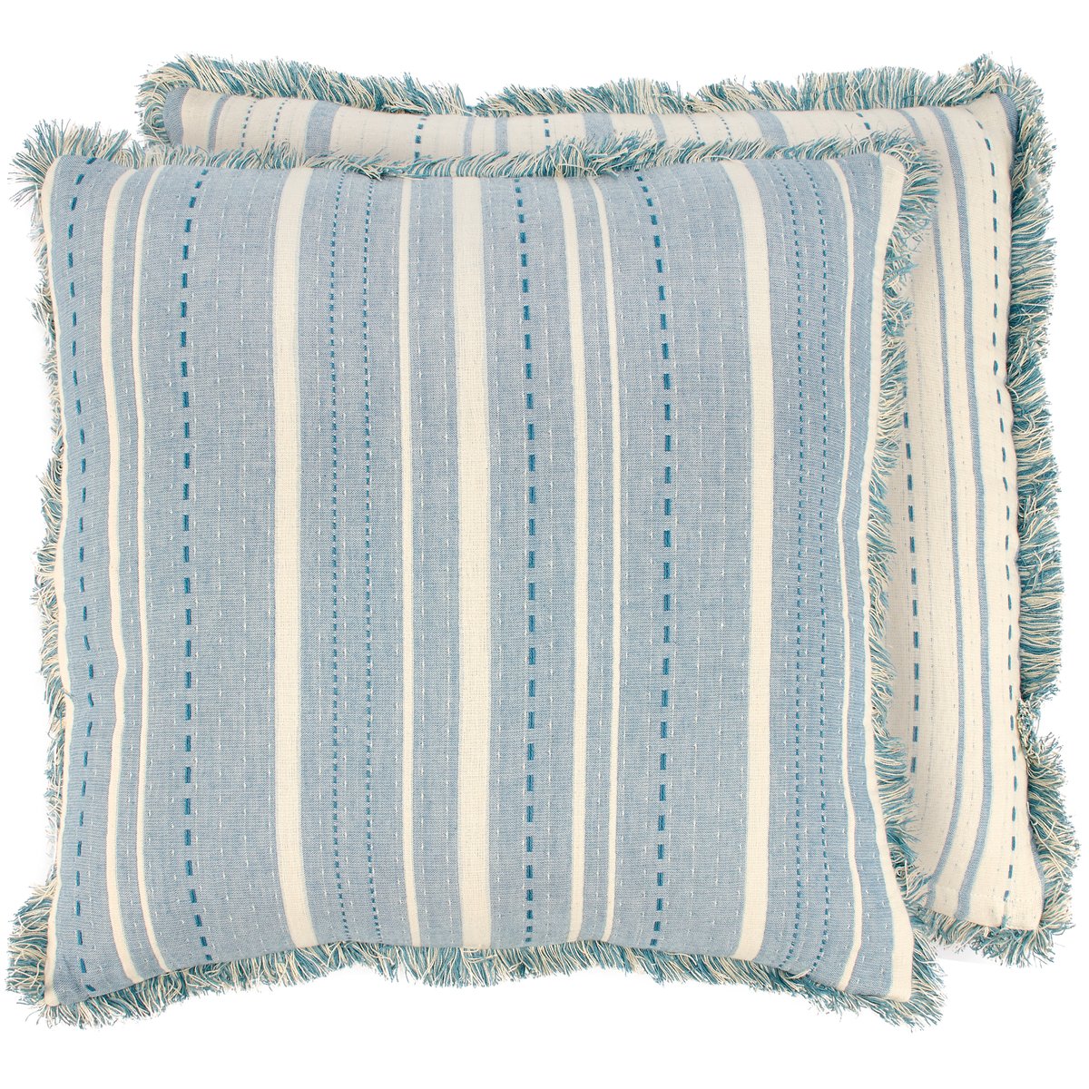 Striped Blue Pillow