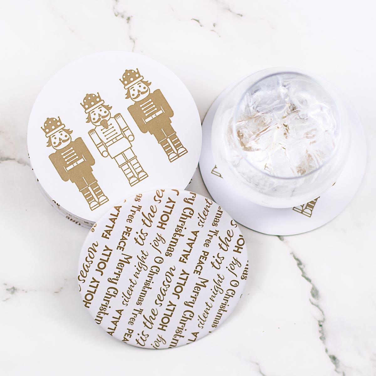 Nutcracker Reversible Paper Coaster