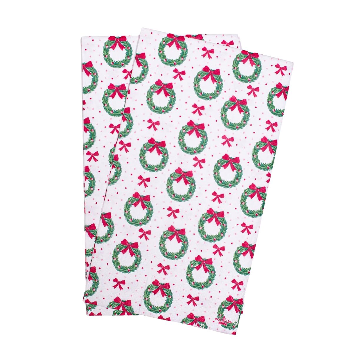 Clara Wreath Guest Napkins (pack of 16)