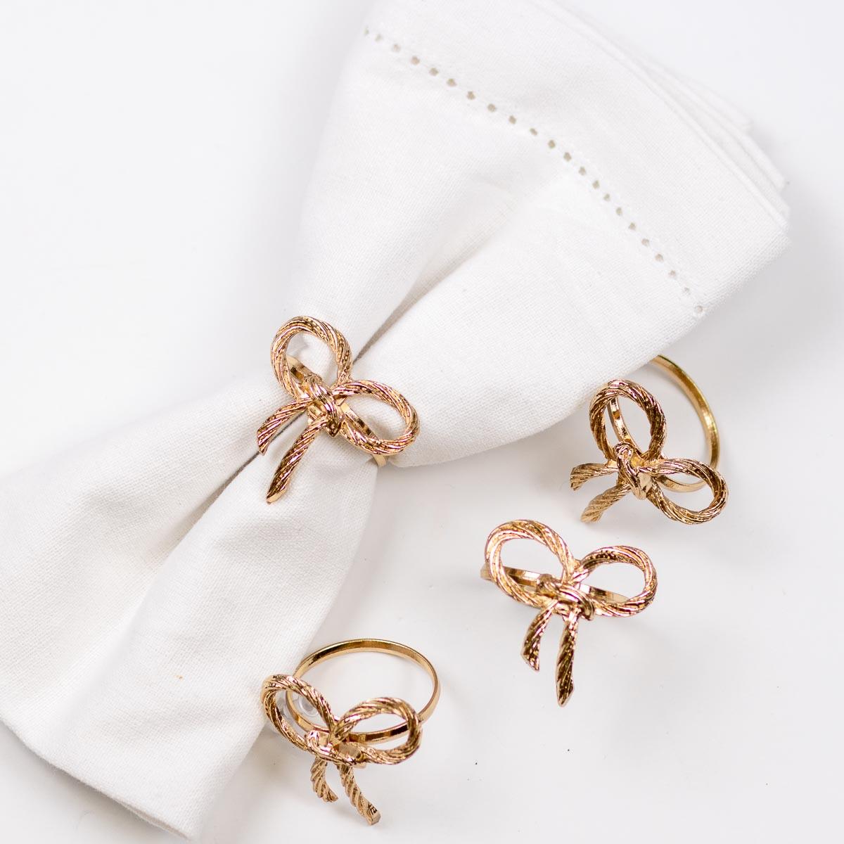 Bow Napkin Rings (Set of 4)
