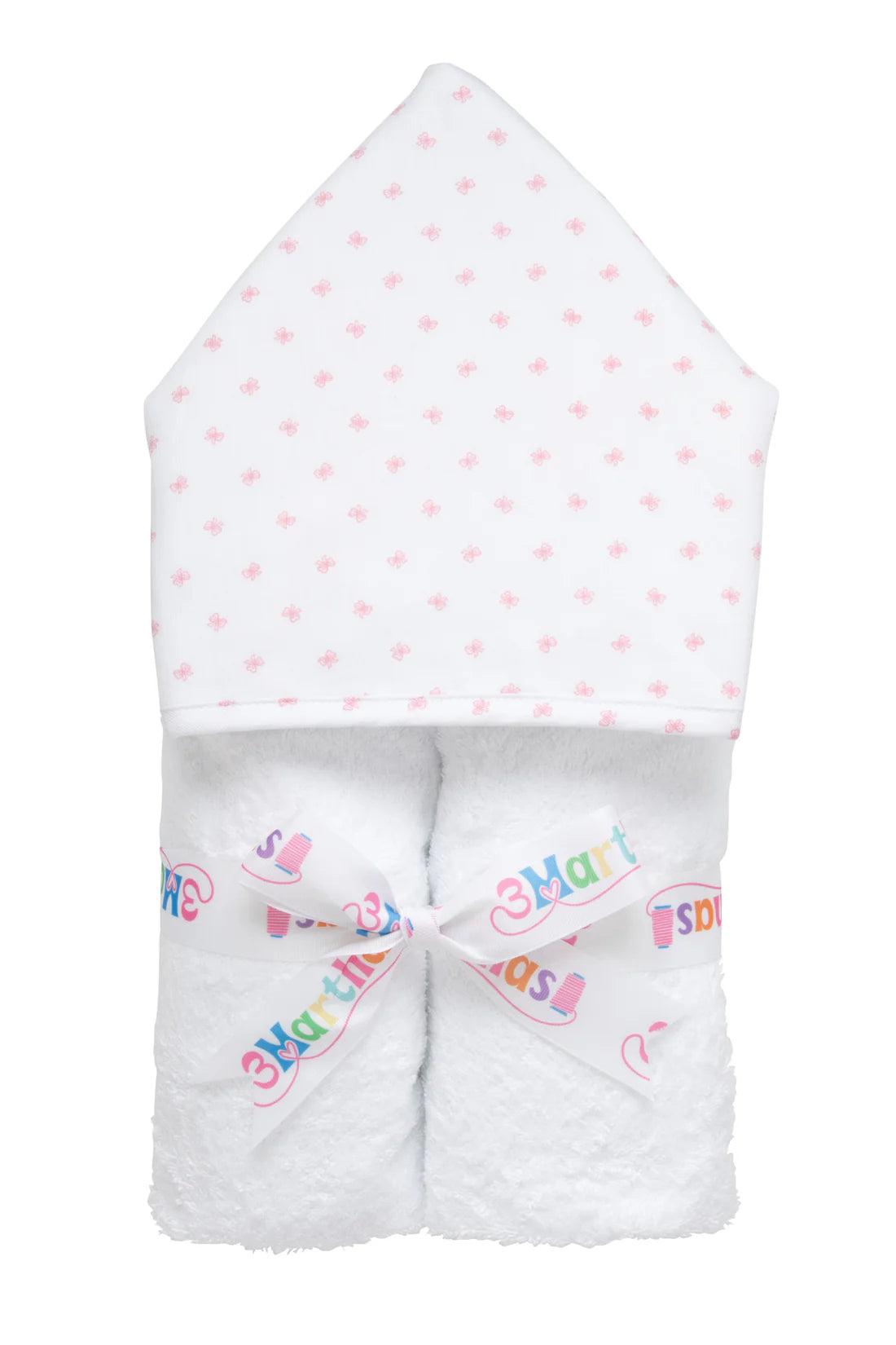 Bow Fabric Everykid Towel, Pink