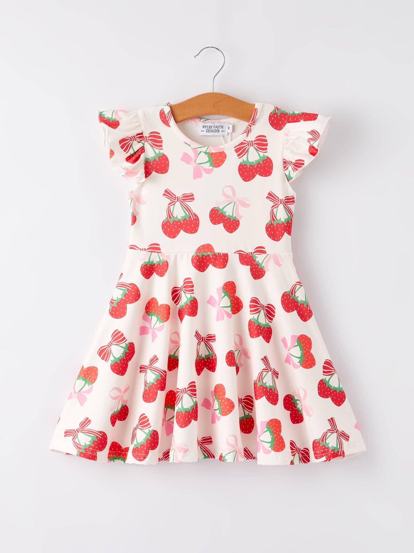 Charming Strawberry Dress for Little Ones
