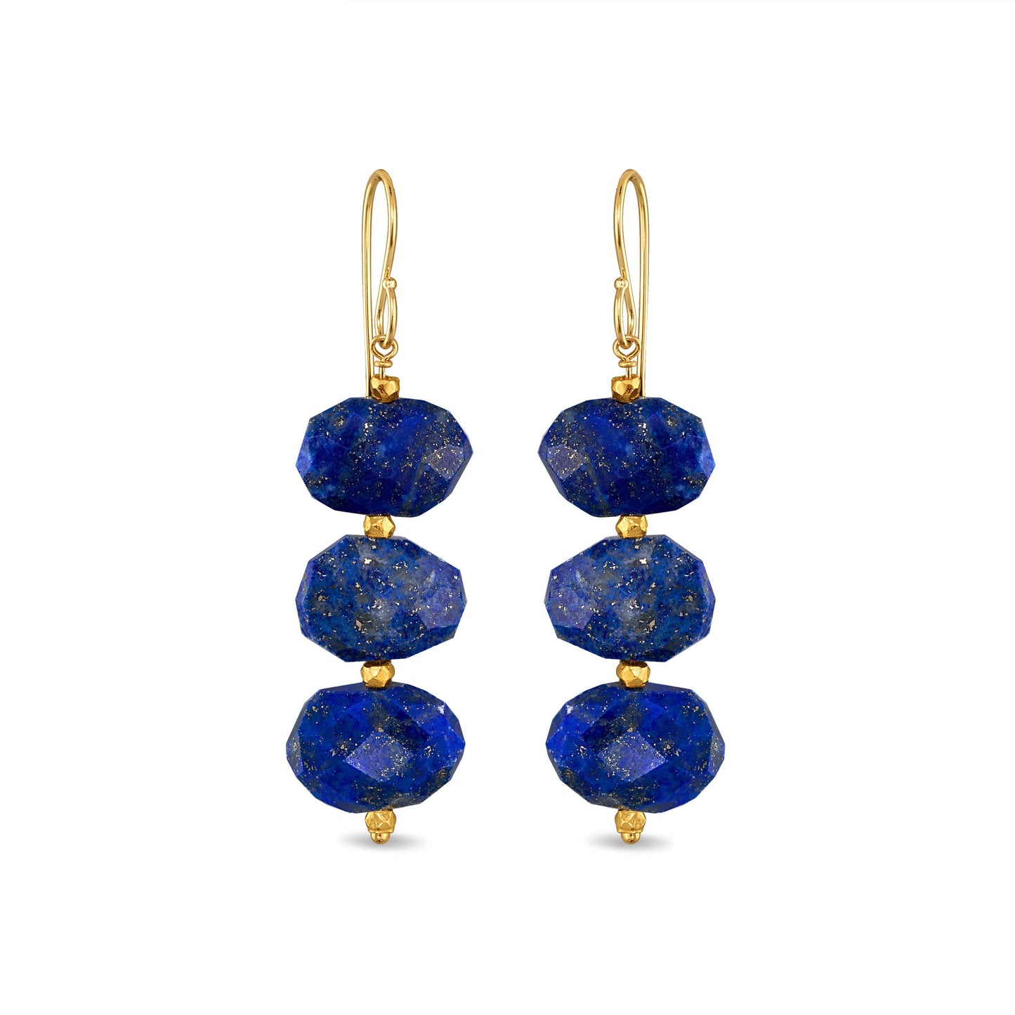 Grand Dangles - Lapis: Gold Vermeil