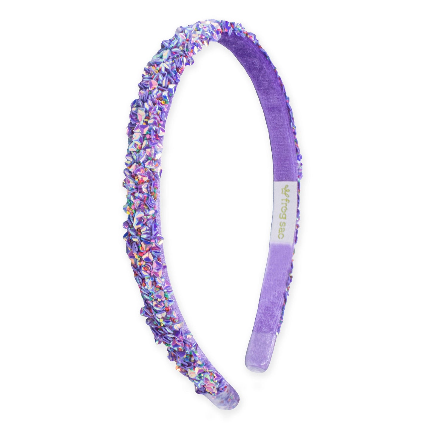 Thin Sequin Headband - Non Slip Hair Accessories for Kids: Purple