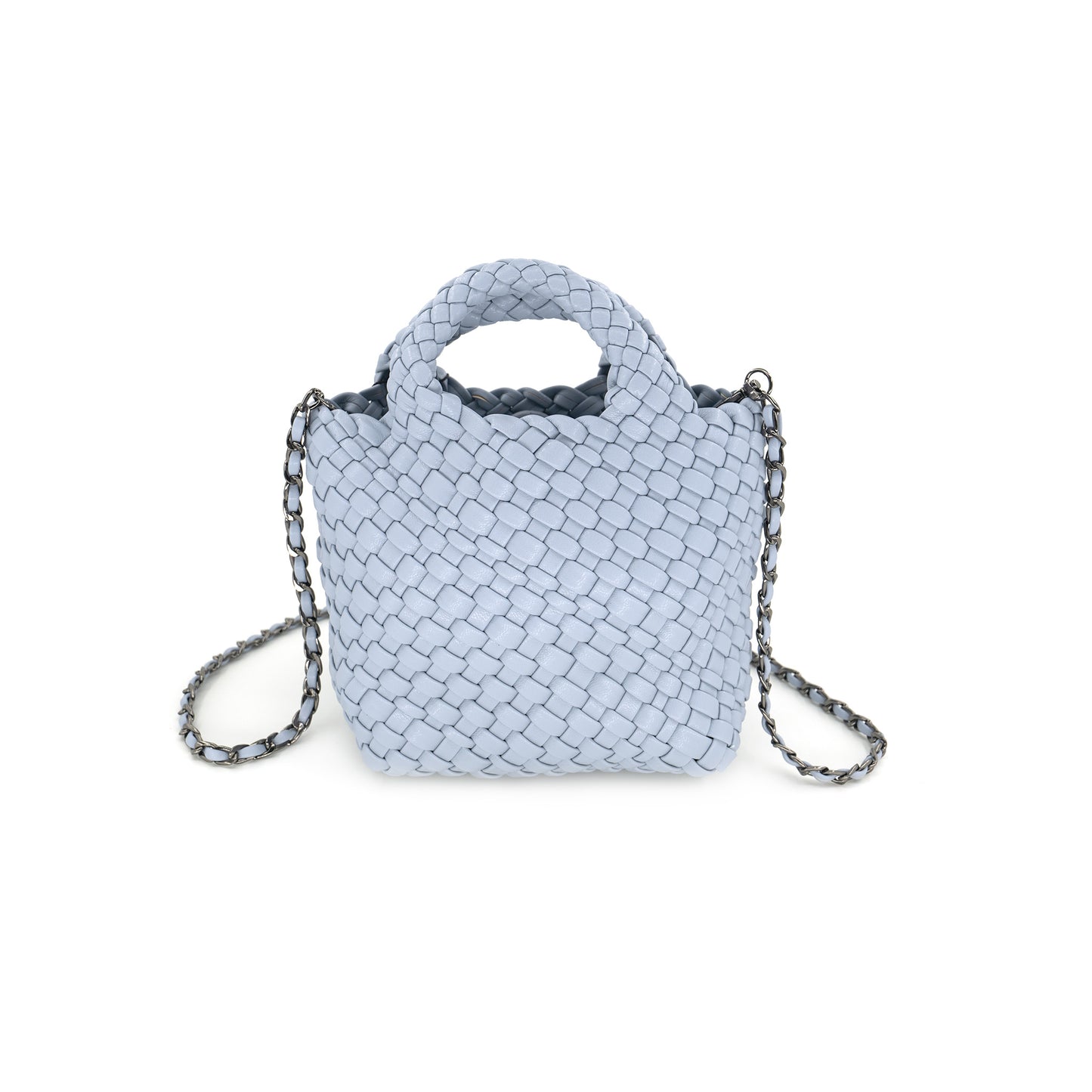 Sky Blue Braided Clutch