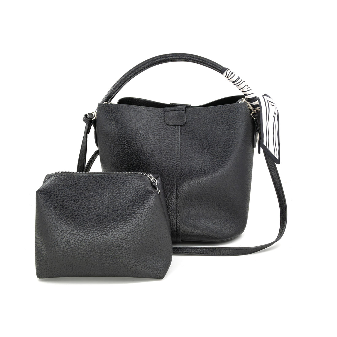 Brooke Bucket Bag in Black