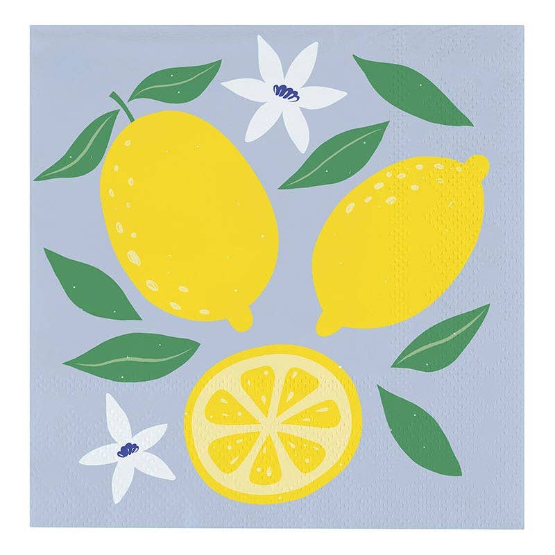 Beverage Napkins - Lemons