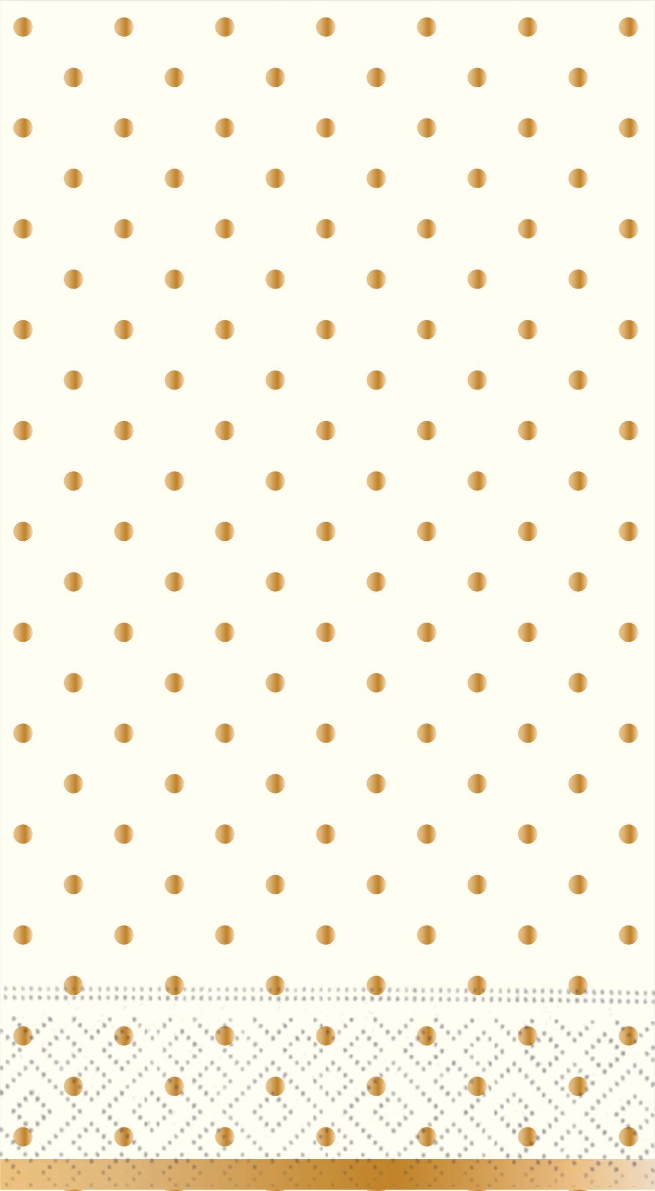 Gold Swiss Dots Guest Towel Napkin-Cream