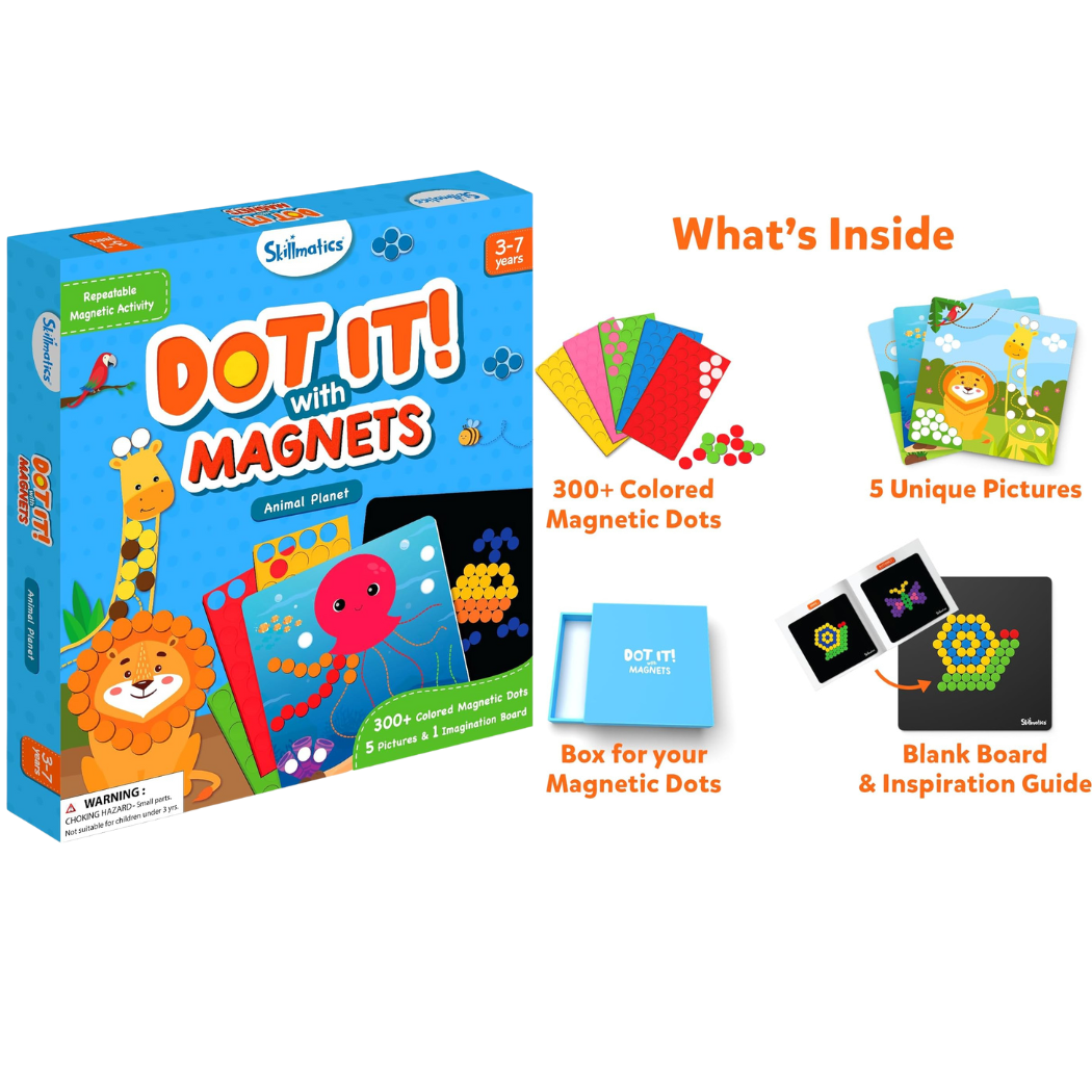 Skillmatics - Dot it with Magnets Animals Art for Kids