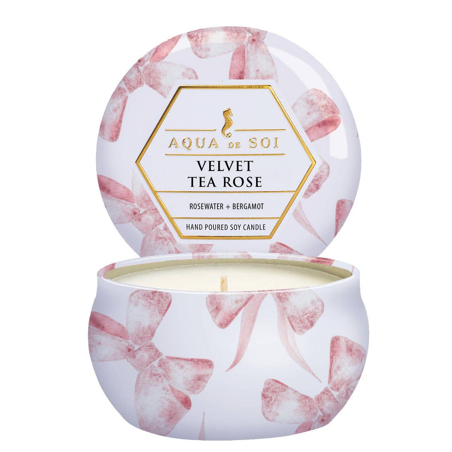 Velvet Tea Rose 4oz Limited Edition Tin Candles