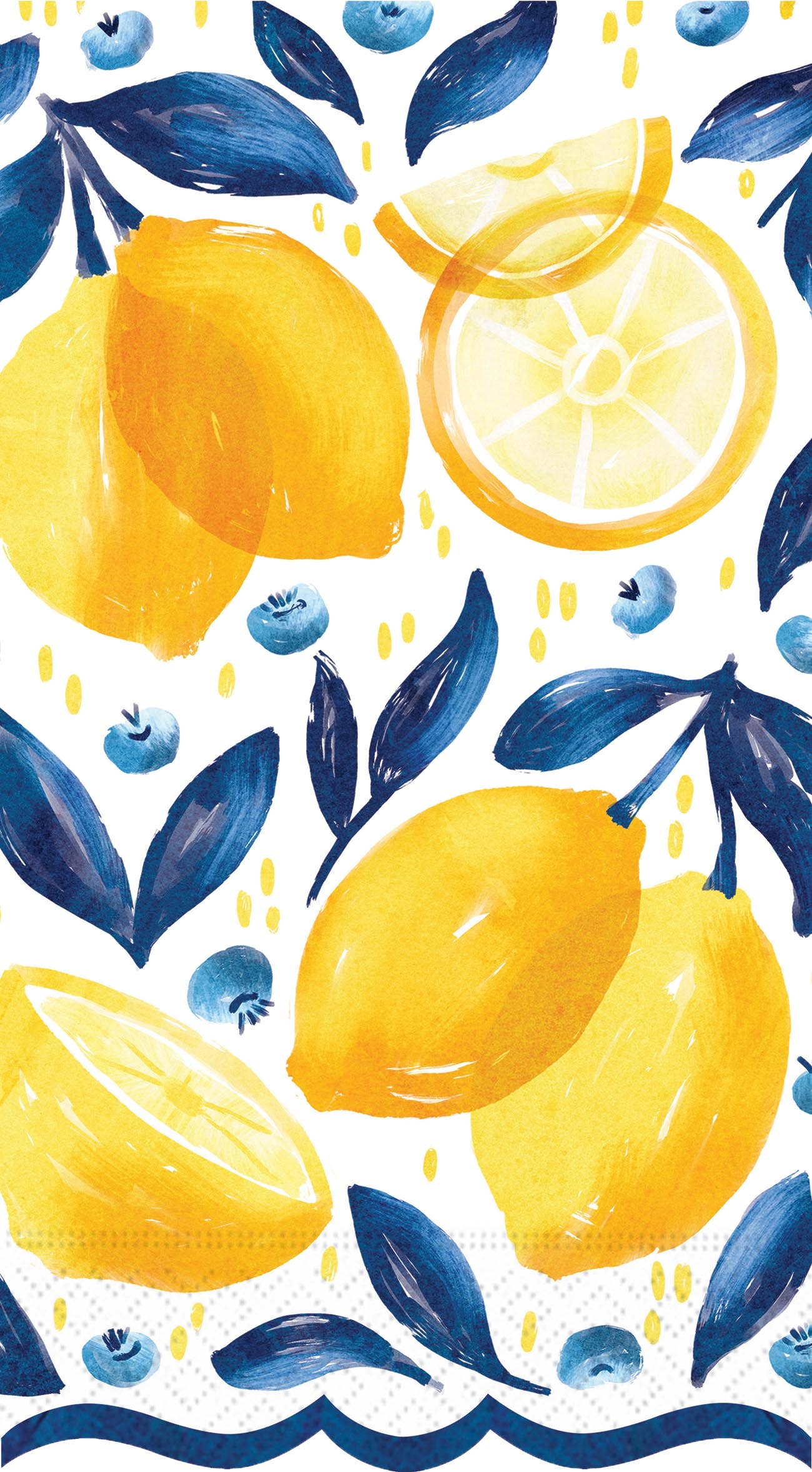 Lemon Blueberry Guest Towel Napkin