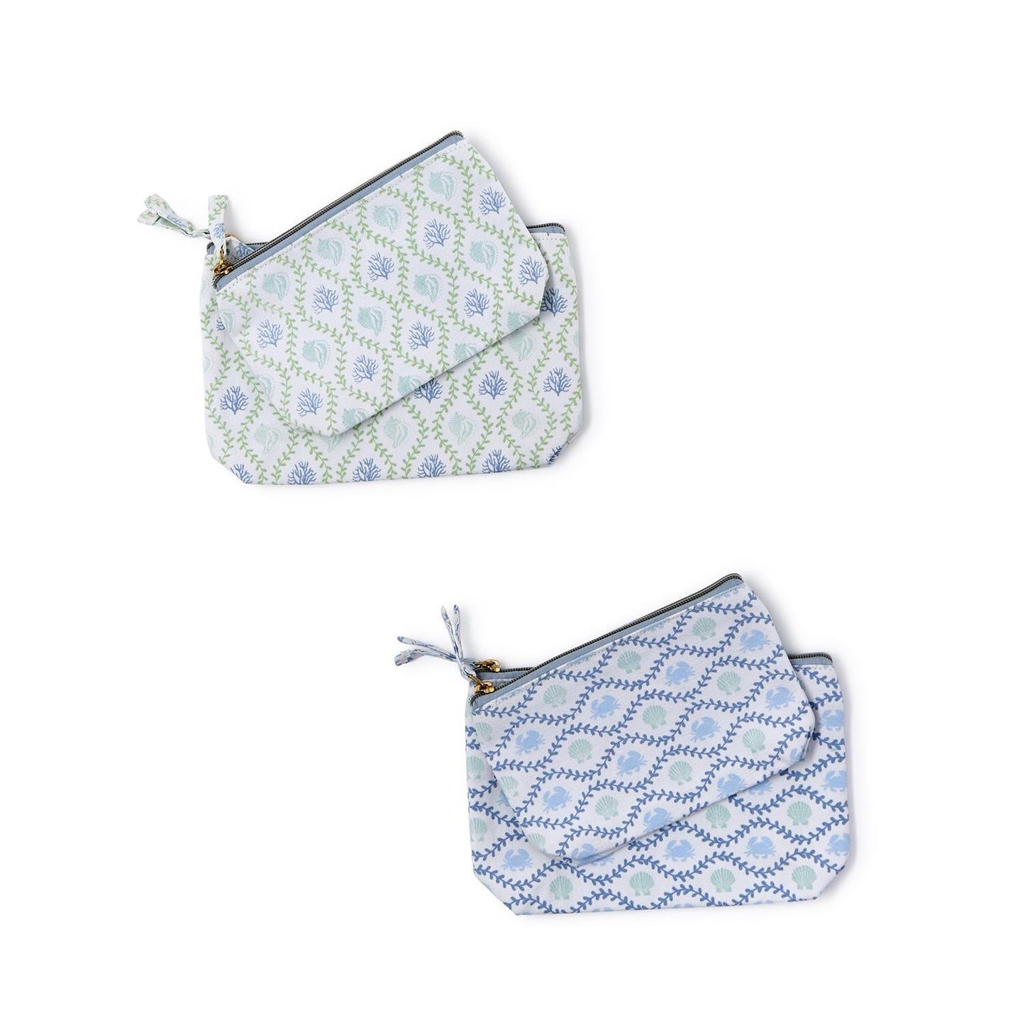 Coastal Block Print Multipurpose Bags
