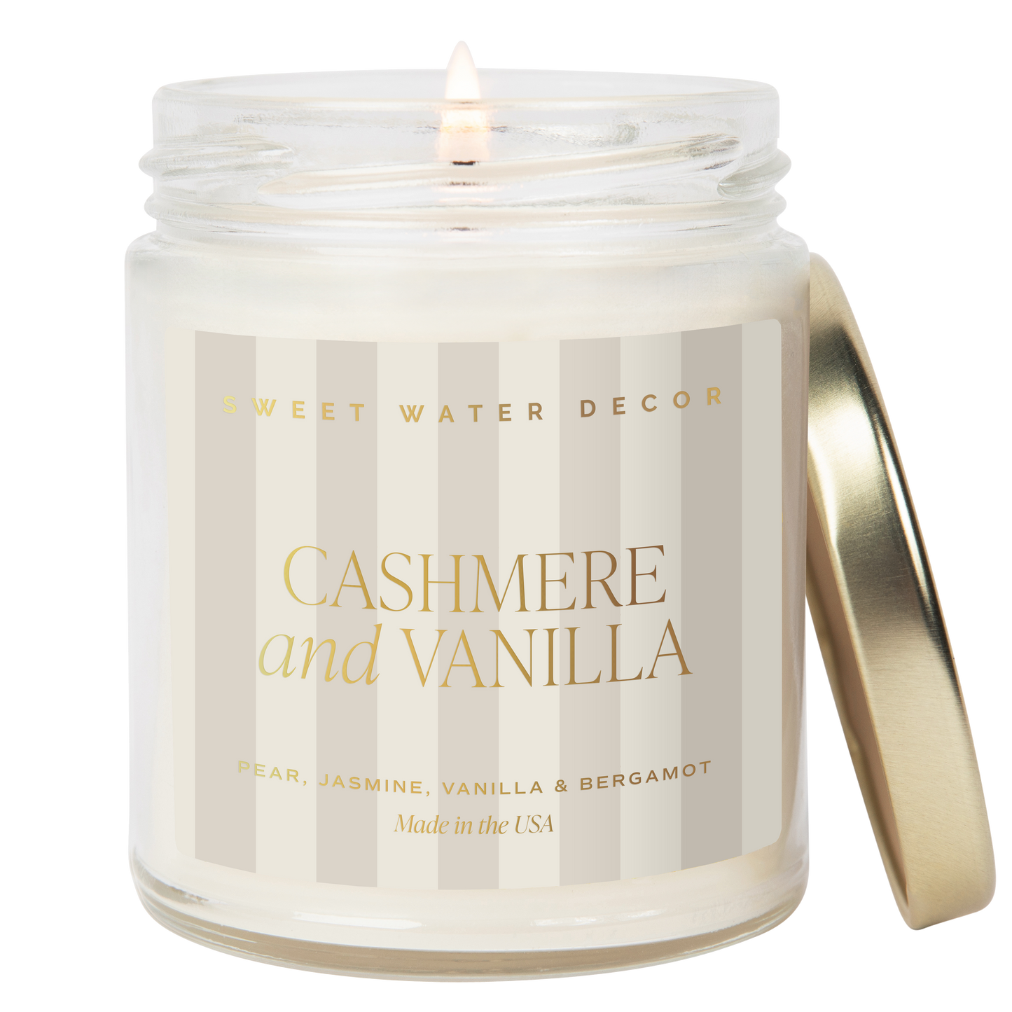 Cashmere and Vanilla 9 oz Soy Candle - Home Decor