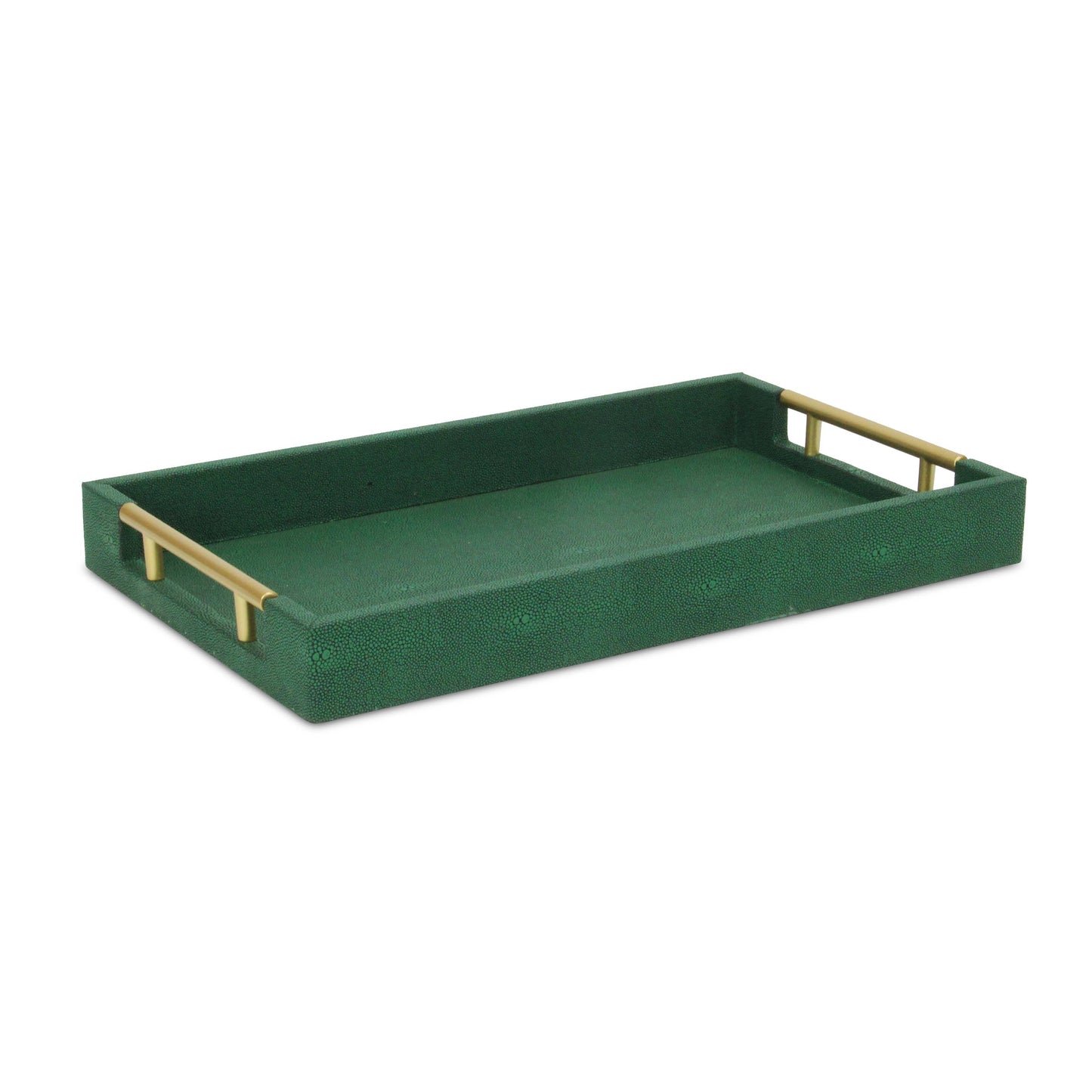 Lusan Vinyl Tray: Green Shagreen