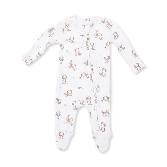 Angel Dear Explorer Puppy Blue - 2 Way Zipper Footie - image 2