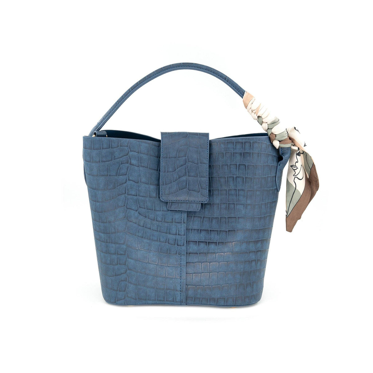 Fall Bucket Bag : Navy Large