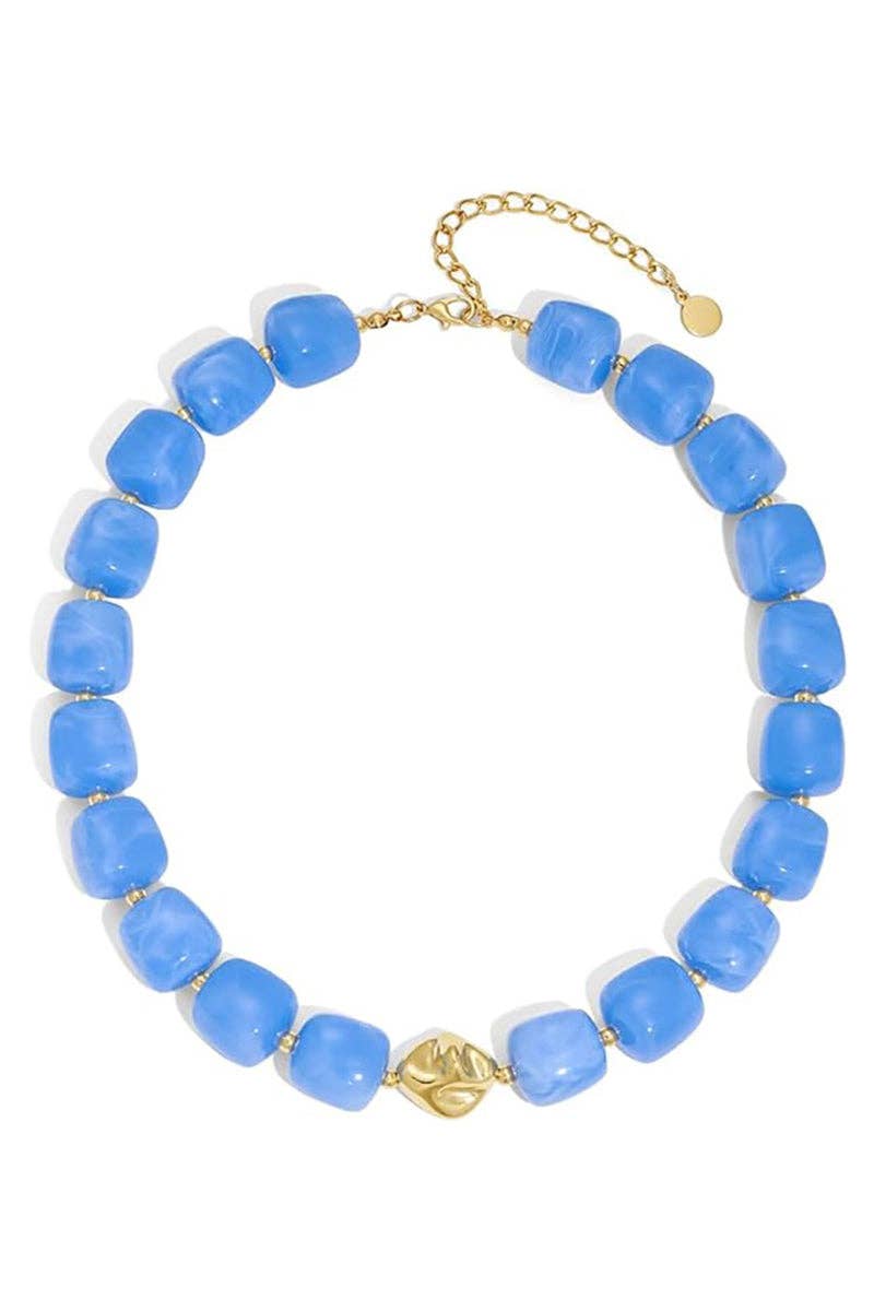 Bold Chunky Beaded Statement Necklace: 2 / One Size