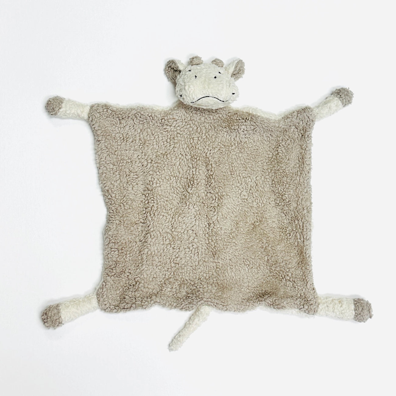 COW - Organic SHERPA Lovey Baby Security Blanket Cuddle Cloth