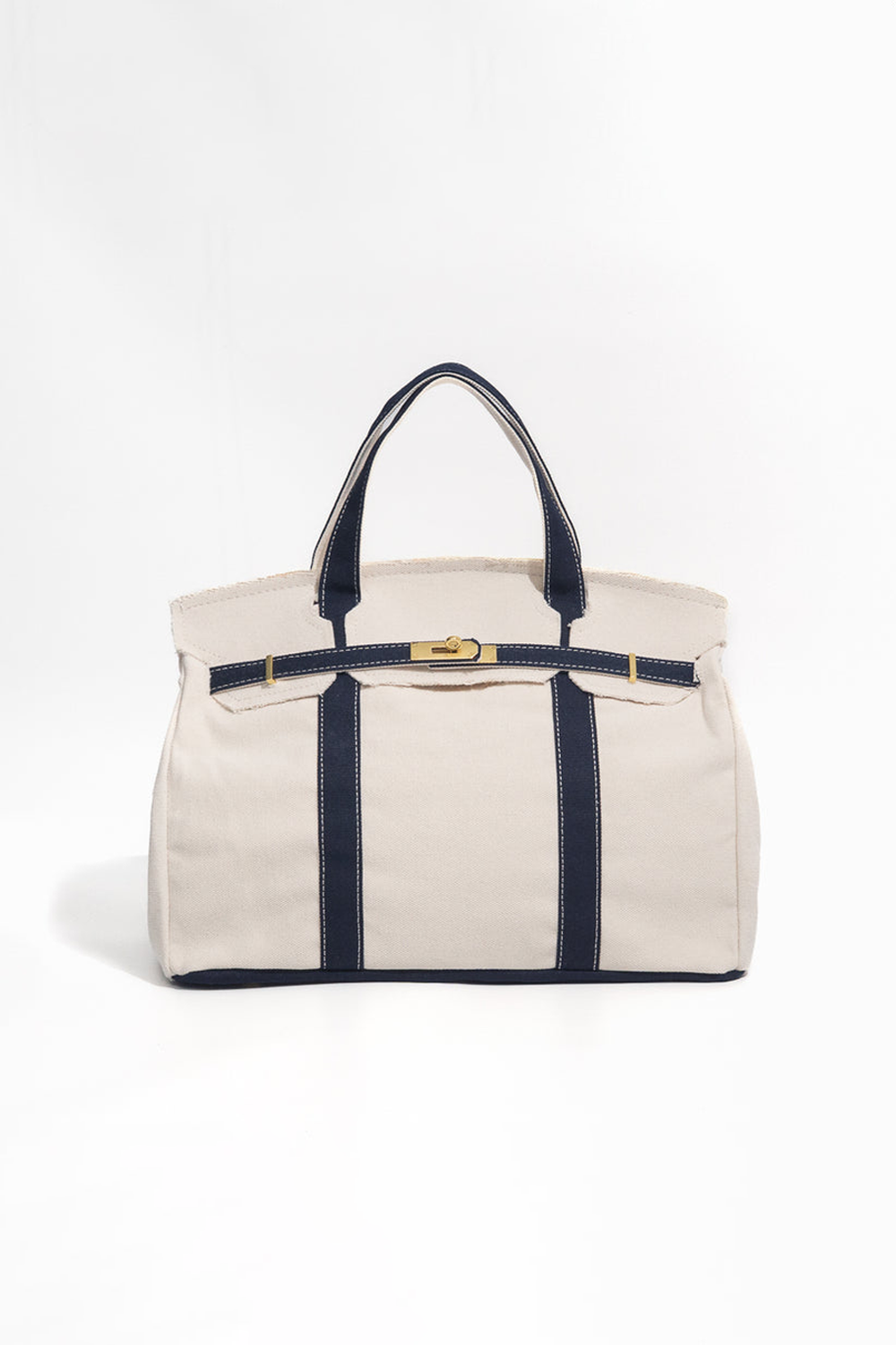 Handmade Premium Cotton Canvas Bag: boat bag Navy