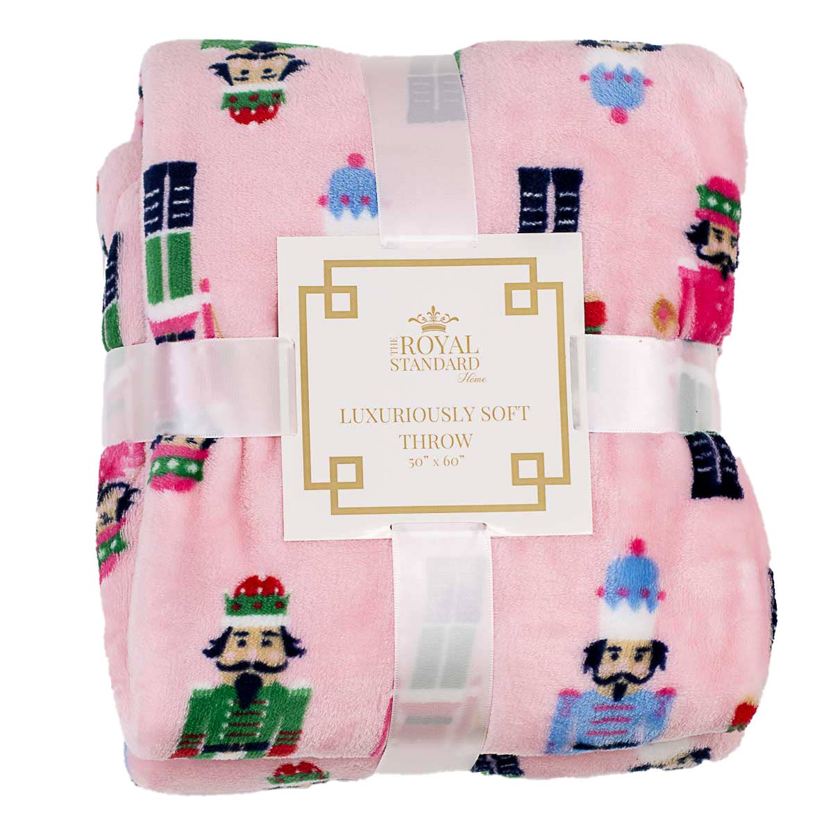 Nutcracker March Throw Pink/Multi 50x60
