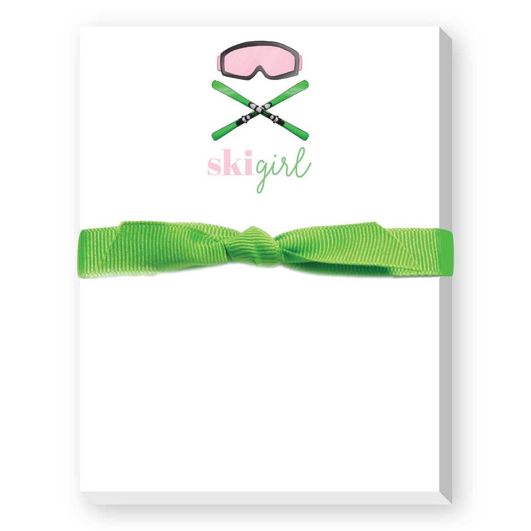 Ski Girl Mini Notepad
