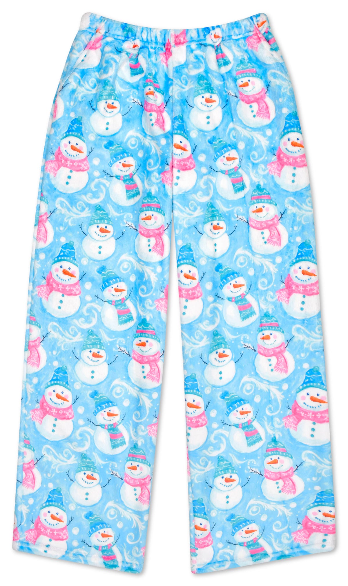 Swirly Snowman Plush Pants