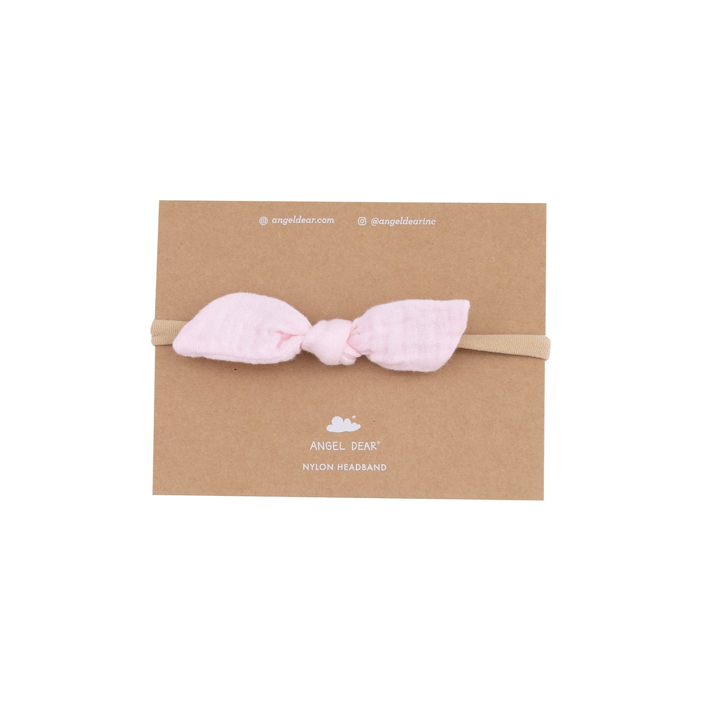 Solid Muslin Ballerina Bow W/ Nylon Headband