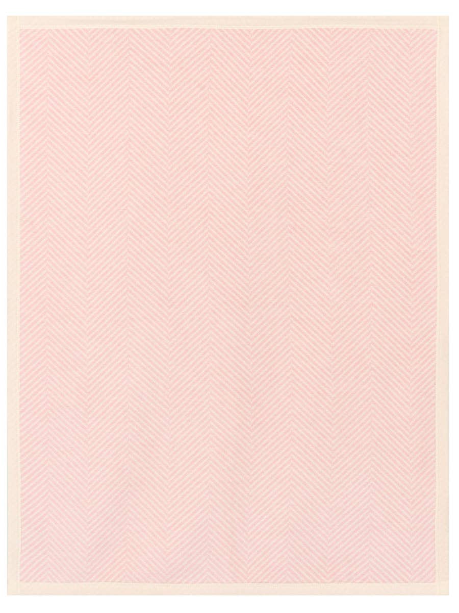 Harborview Herringbone Ballet Pink Mini Blanket