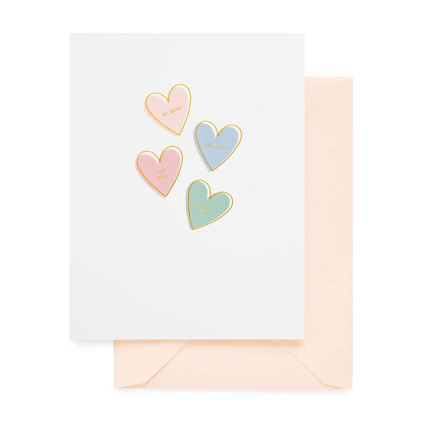 Candy Hearts | Letterpress Valentine Card