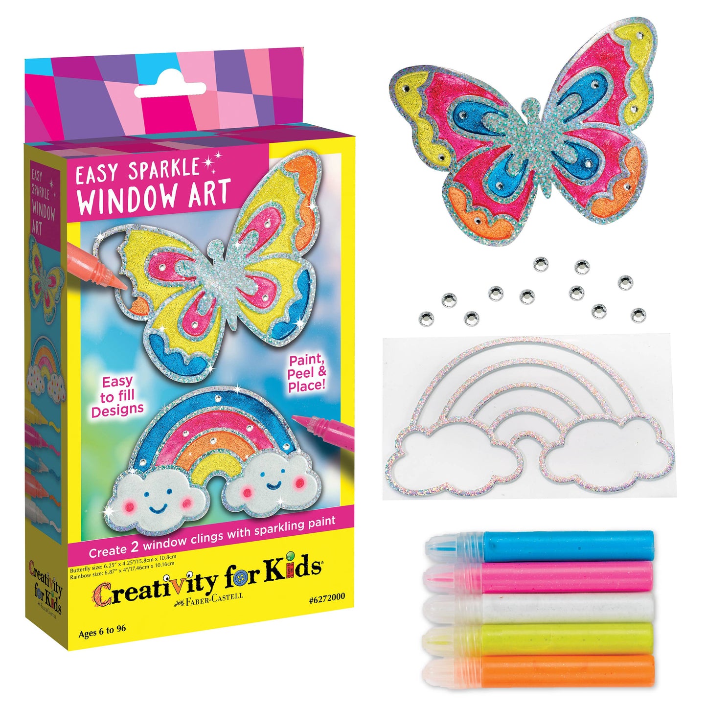 Easy Sparkle Window Art Mini Kit Craft Kit for Kids