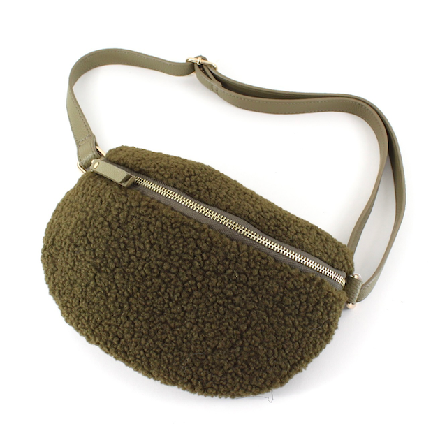 Sherpa Crossbody Sling Bag: 04 Moss