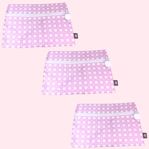 Pink Bungalow Cosmo Bag-Wipeable