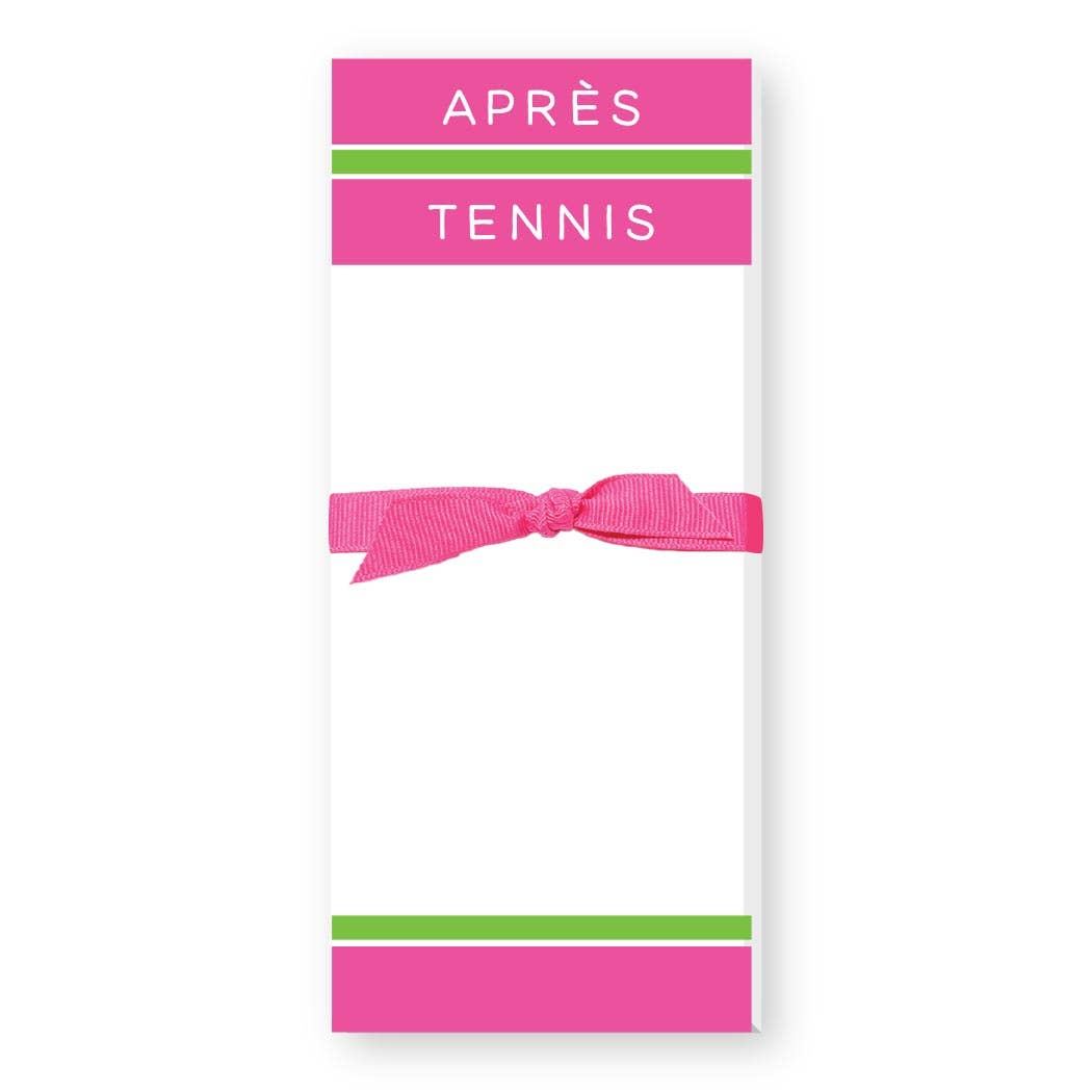 Apres Tennis Skinnie Notepad