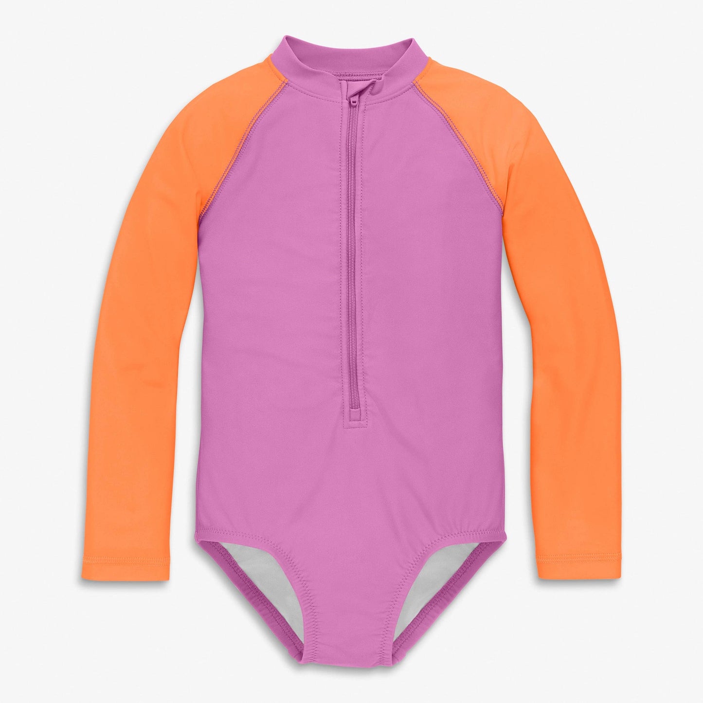 Kids Long Sleeve One-Piece Baseball Rash Guard