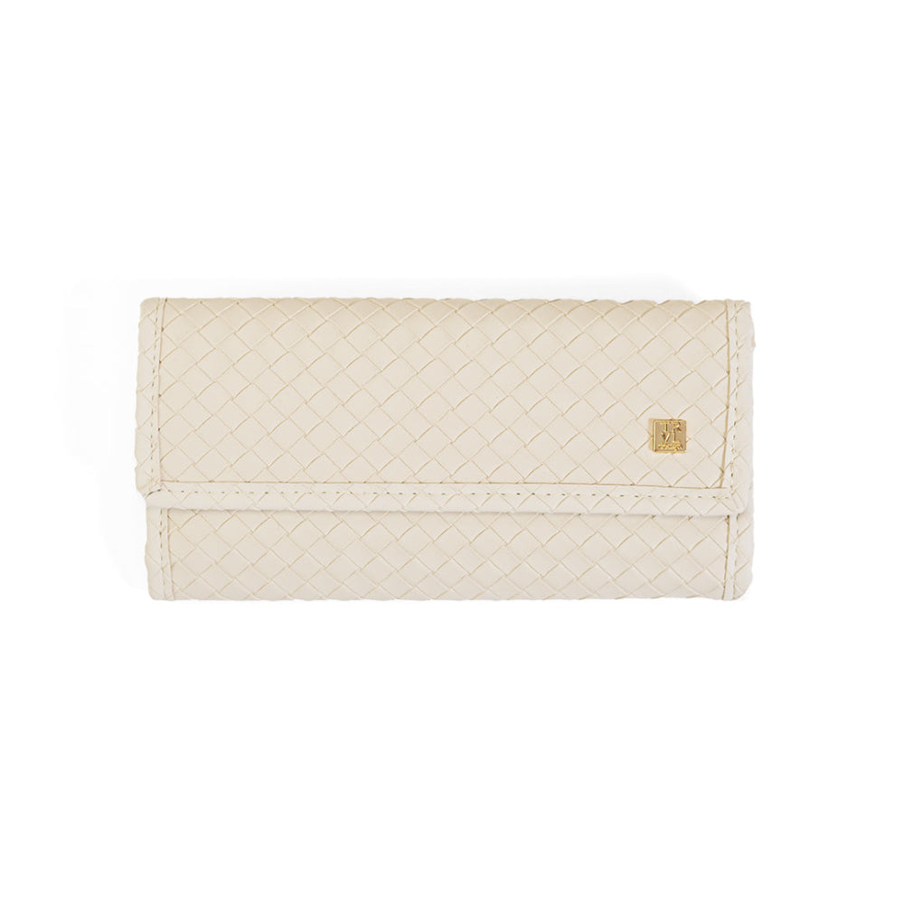LUXE JEWELRY WALLET - WOVEN SAND