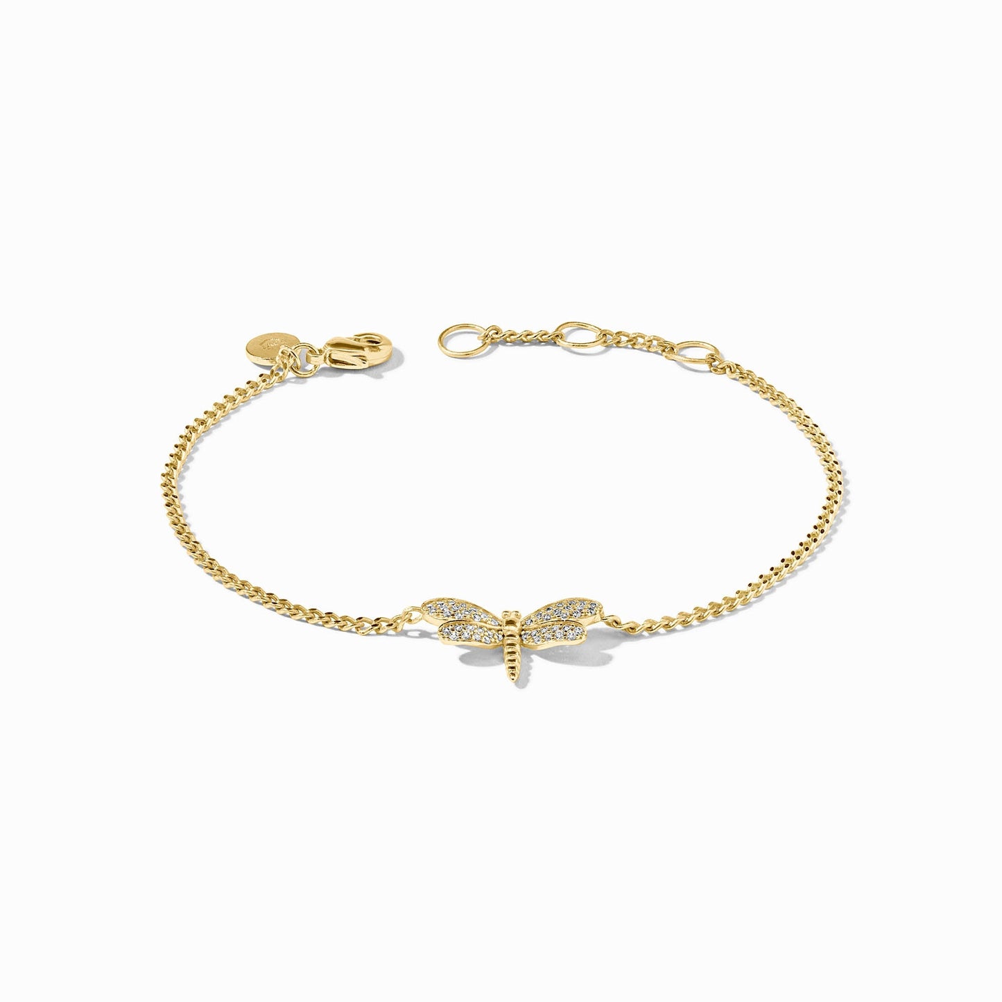 Dragonfly Pave Delicate Bracelet - Cubic Zirconia