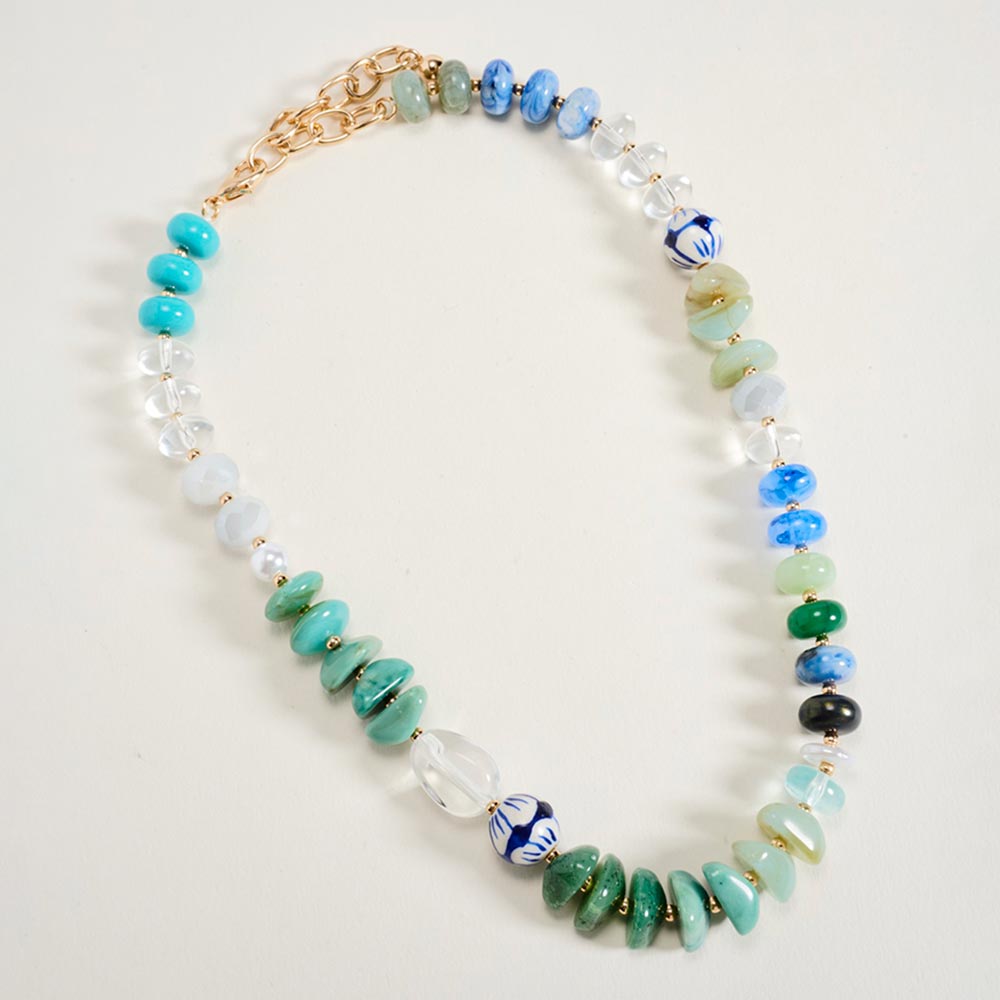 Mixed Beaded Statement Necklace