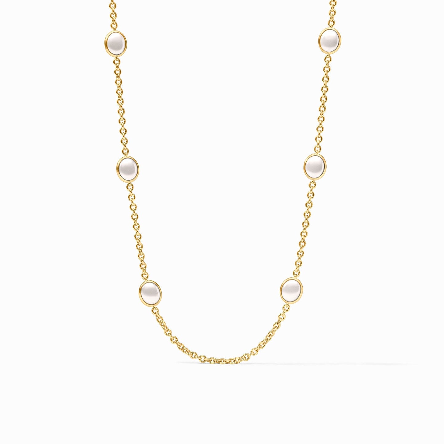 Laguna Stone Station Necklace - Pearl