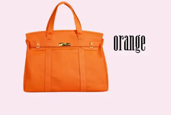 Canvas Boat Bag: Orange