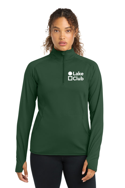 Sport-Tek Women's Sport-Wick Stretch 1/4-Zip Pullover