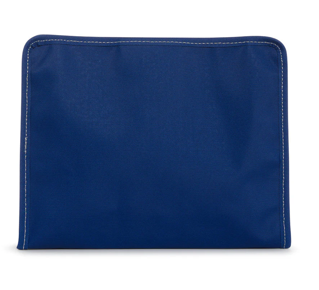 ROADIE LARGE Zip Pouch - COATED CANVAS BLUE BELL