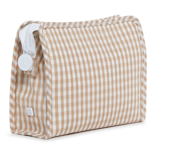 Roadie Medium Zip Pouch -
Gingham Khaki